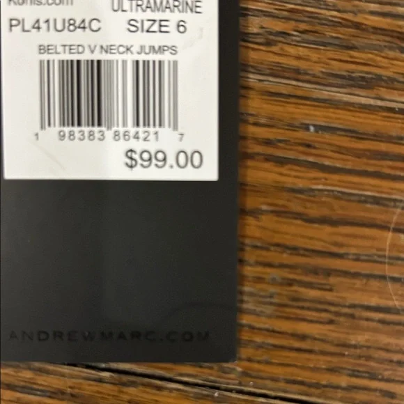 Andrew Marc Royal Blue Jumpsuit - Picture 3 of 8